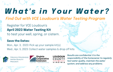 Link to information about the Spring 2023 Water Testing Program