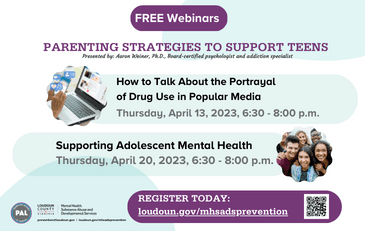 Link to information about webinars hosted by Parents Alliance of Loudoun