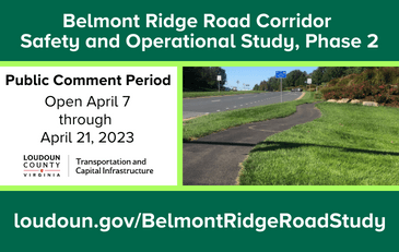 Link to information about the Belmont Ridge Road Study