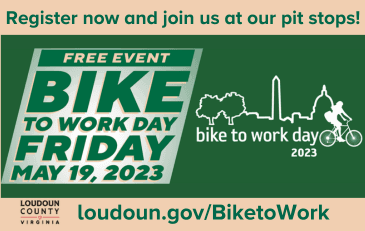 Link to information about Bike to Work Day in Loudoun County