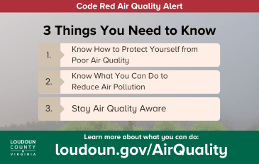 Link to information about a Code Red Air Quality Alert