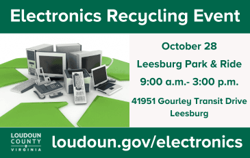 Link to information about electronics recycling in Loudoun County
