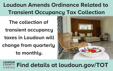 Link to information about the transient occupancy tax in Loudoun County