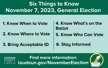Link to information about the 2023 general election in Loudoun County