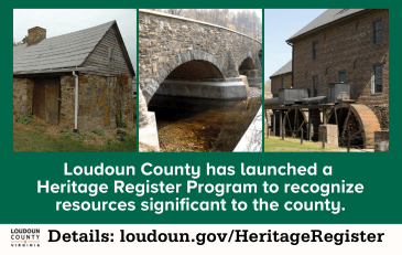 Link to information about the Loudoun County Heritage Register