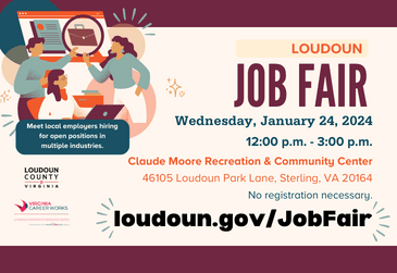 Link to information about a Loudoun County Job Fair