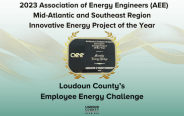 Announcement of award for Loudoun from Association of Energy Engineers