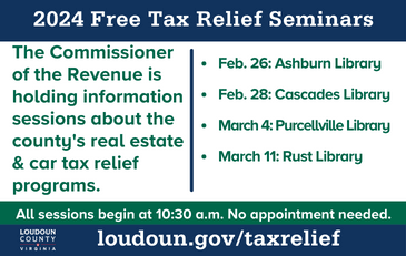 Link to information about Loudoun County's tax relief programs