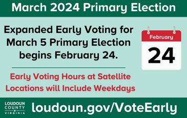 Link to information about early voting in Loudoun County