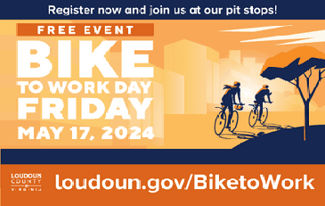 Link to information about Bike to Work Day in Loudoun County