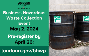 Link to information about Loudoun County Hazardous Waste Program for Small Businesses