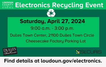 Link to information about recycling electronics in Loudoun County