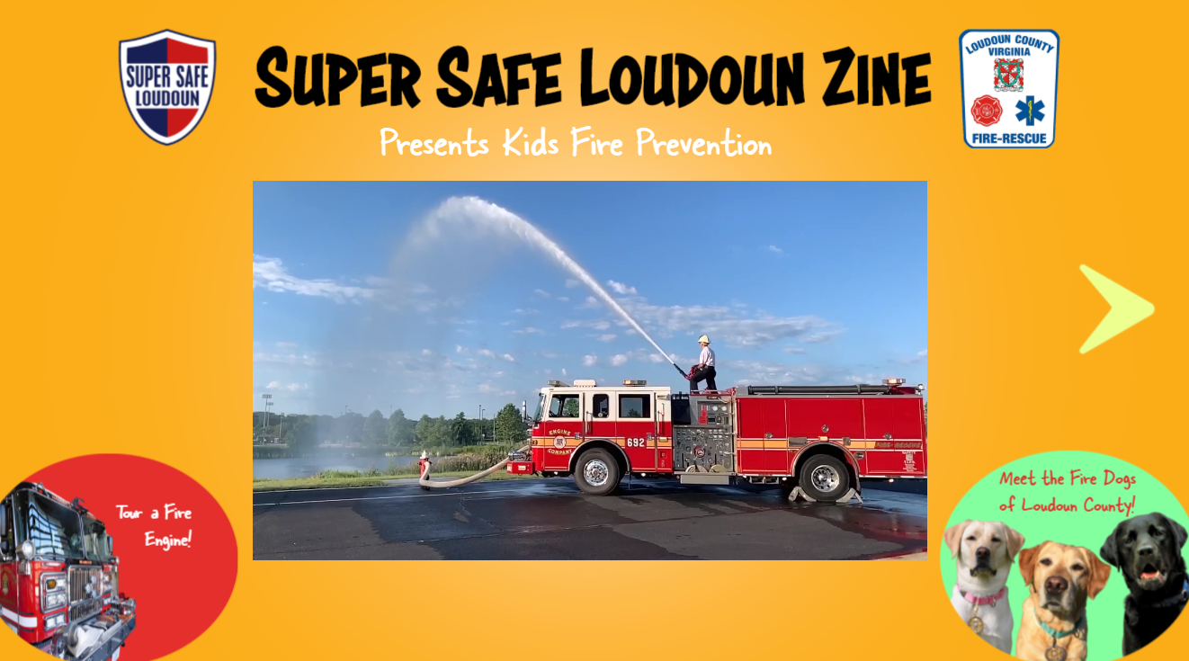 Super Safe Loudoun Zine Presents Kids Fire Prevention Opens in new window