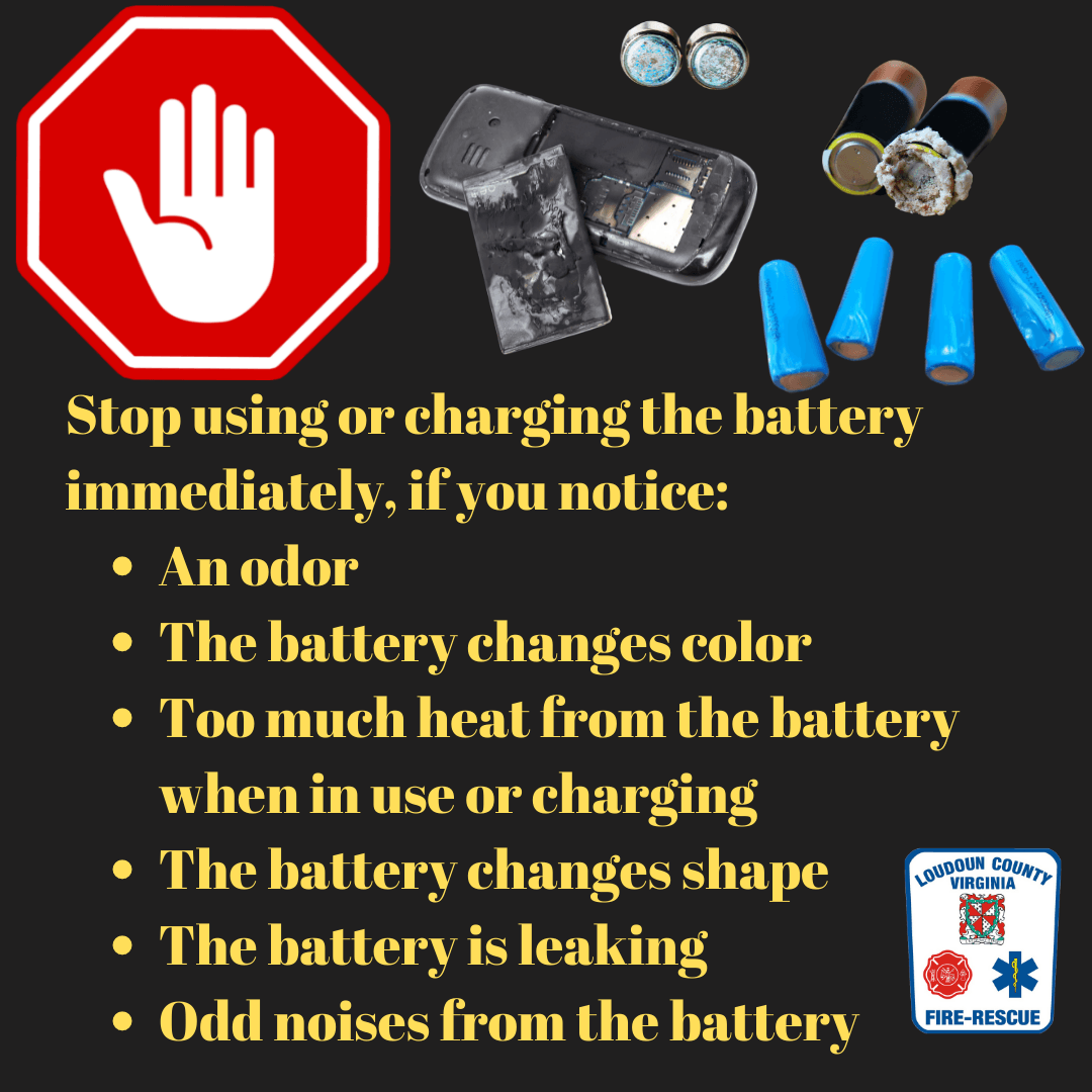 Lithium battery Safety Message